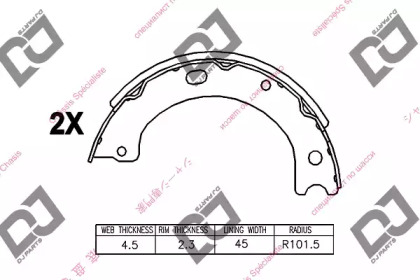 Комлект тормозных накладок DJ PARTS BS1379